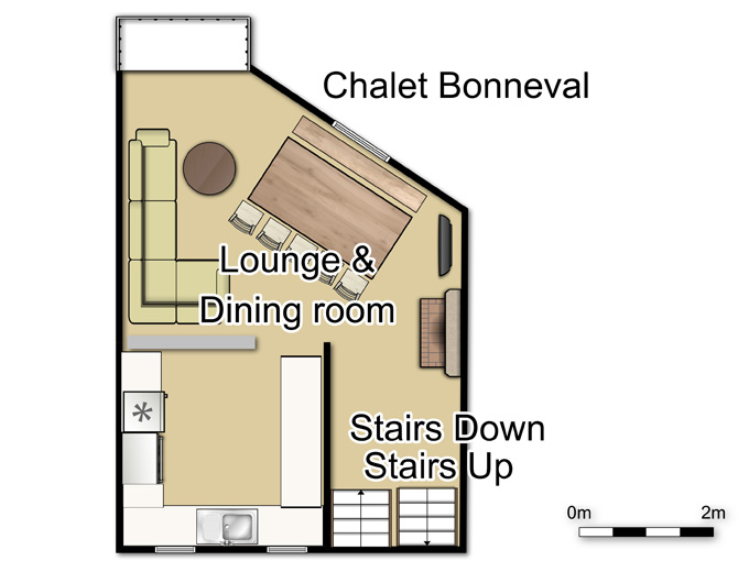 Chalet Bonneval Val d’Isere Floor Plan 2